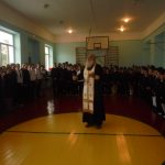 Молебен для кадетских классов в МБОУ СОШ№10.